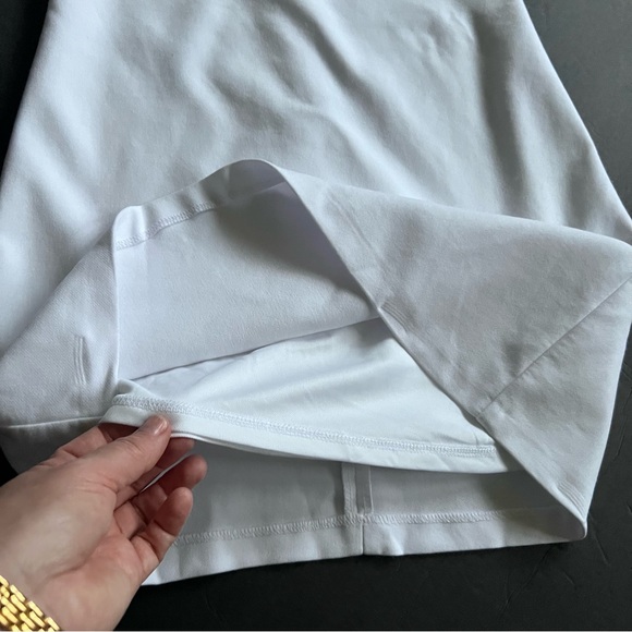 Zara White Elastic Trim Mini Dress Size M Spaghetti Strap New - Picture 14 of 16